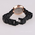 Montre bracelet rose en or rose, montre romanson quartz en acier inoxydable